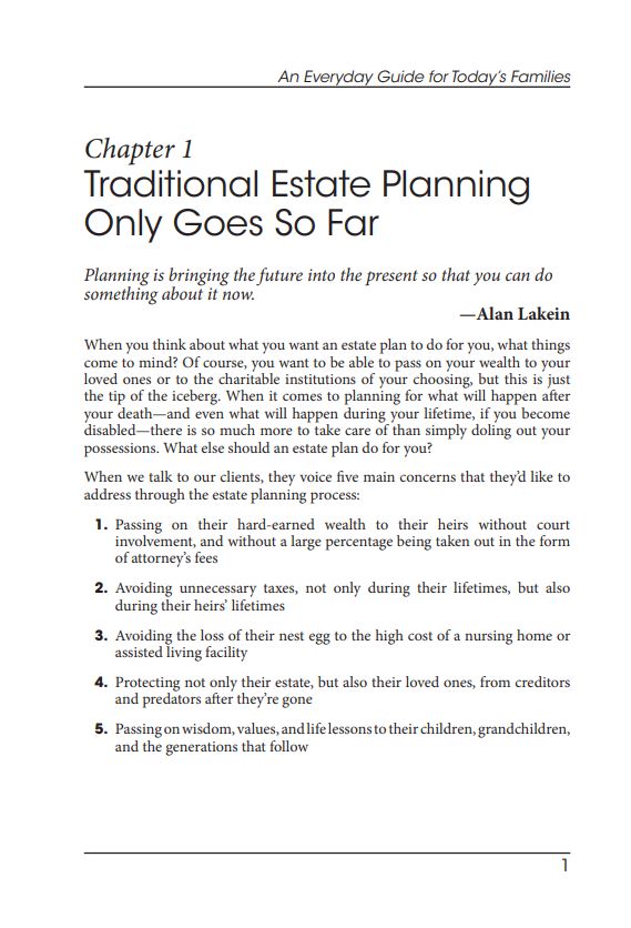 Modern Estate Planning Book Chapter 1 Page 1