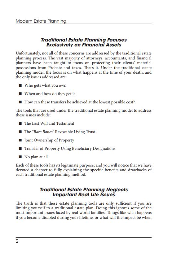 Modern Estate Planning Book Chapter 1 Page 2
