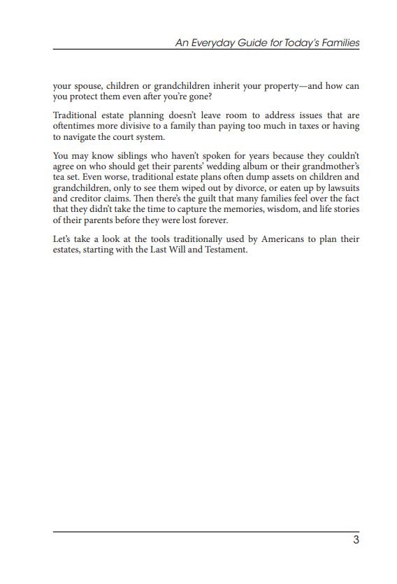 Modern Estate Planning Book Chapter 1 Page 3